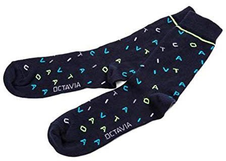 Skoda 5E3084361A Baumwollsocken Octavia Socken Strümpfe Unisex, Größe 39-42