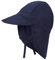 Sonnenhut mit Nackenschutz Baby Schirmmütze Anti-UV UPF 50 Hut Mütze mit Verstellbarer Kinnriemen, Strandhut Sommer Outdoor Flapper Hat für Säugling Kinder Kleinkind Marine