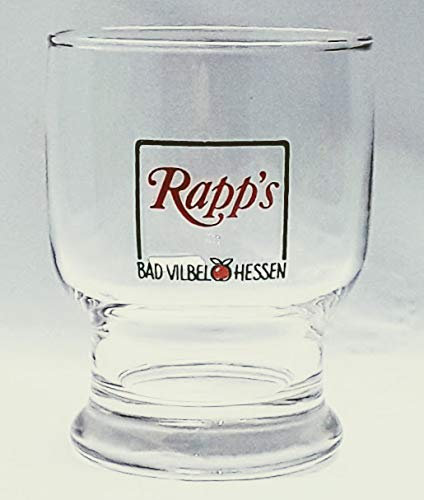 Rapp´s Glas/Bad Vibel Hessen/Trinkglas/Saft/Wasser/Apfelsaft/Sammlung/Gastro/Bar / 6er Set