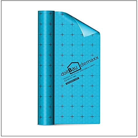 doitBau demaxx Unterspannbahn 1,5m x 50m (75m²) 200g/m² - EXTRA STABIL | Wasserdicht | Diffusionsoffen | Alterungsbeständig | Folie für Dach & Flachdach | Dachfolie