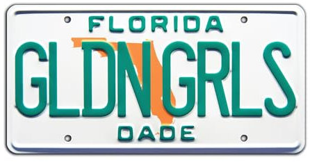 The Golden Girls | Florida | Metallkennzeichen