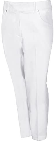 Island Green Womens Iglpnt1998 Ladies Stretch Quick Drying Breathable Trouser Golf Pants, White, 31W / 31L EU