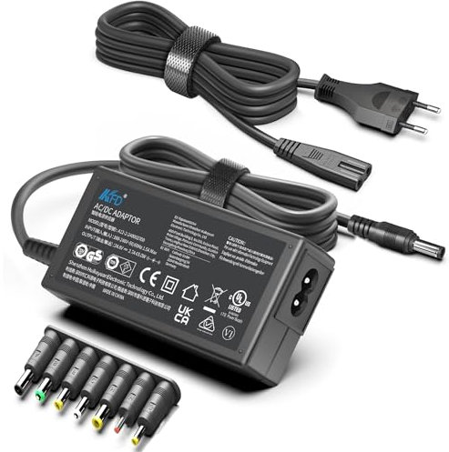 KFD Universel Alimentation Chargeur 24V pour Logitech G920 G940 Racing Wheel Bande Lumineuse à LED Scanner d'imprimante 3D LCD TFT Ecran DVD TVs Aspirateur Robot Vileda M-448A Barre de Son Adaptateur