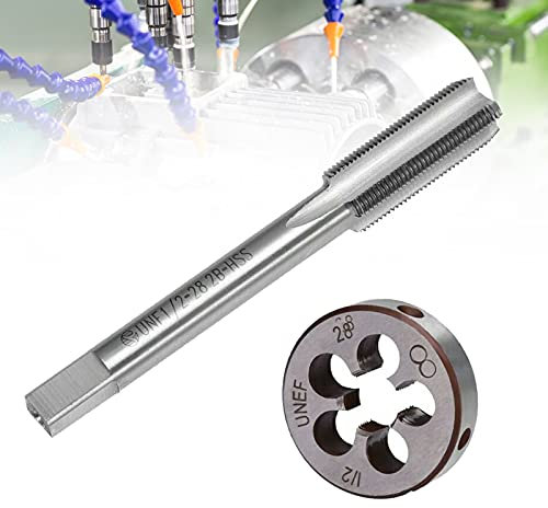 WMLBK Jeu de tarauds et filières, 1/2-28 1/2 x 28 TPI UNEF HSS, 1/2