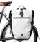 Wildken 3 in 1 Fahrradtasche für Gepäckträger, 100% Wasserdicht Fahrradrahmentasche, Multifunktional Fahrradrucksack/Hintertasche/Seitentasche/Umhängetasche/Rücksitztasche/Pendler-Tasche(Weiß)