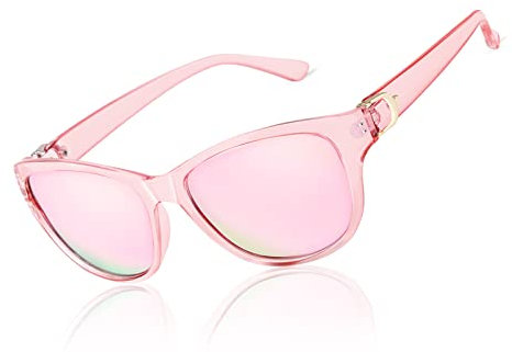 LVIOE Sonnenbrille Damen Klassisch Polarisiert für Fahren, Frauen Fashion Katzenauge Sonnenbrille mit UV400 Schutz