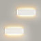 Mille Lucciole 2 Stück Wandleuchte Innen Modern LED Wandleuchte Innen 18W 31CM 2160LM Wandlampe Weiß Up Down Wandbeleuchtung Warmweiss Wandleuchten IP44 Flurlampen für Wohnzimmer Schlafzimmer