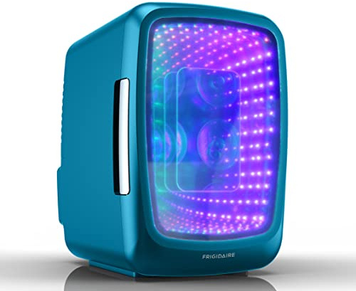 Frigidaire EFMIS179 - Mini refrigerador para bebidas iluminado, azul, paquete de 1