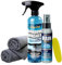 ShinyChiefs RAIN AMOR + WINDOW WASHER SET - Schonender Scheibenreiniger für innen & außen mit hoher Schmutzlösekraft + Autoscheiben-Versiegelung mit hydrophobem Schutz, 2 Mikrofasertücher & Applikator