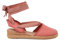 Pisamonas Alpargatas Cuña Y Cintas Piqué Size 38 Color Rosa Claro