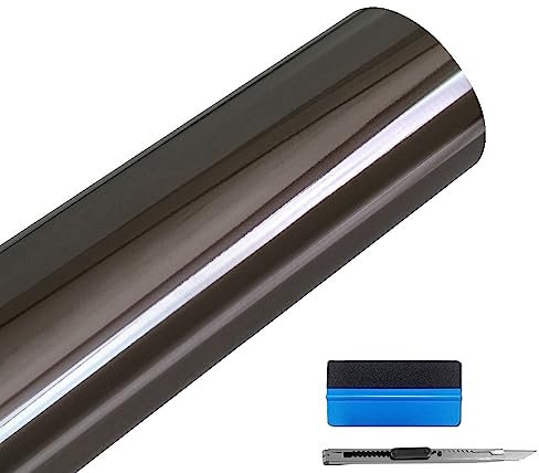 NewL Vinylfolie für Auto, Fahrrad, Karosserieabdeckung, selbstklebend, 5cm x 900 cm, grau