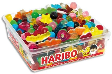 HARIBO - Happy Life - Assortiment De Bonbons Sans Colorants Artificiels - Boite 700 g