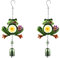 Kolibri-Windspiel, Metall, Eule, Flamingo, Windspiel, Marienkäfer, Windspiel, Metall, Bienen, Windglocke, Metall, Frosch, Windspiel, Schmetterling, Buntglas, Windspiel, 2er-Set (Frosch)