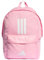adidas Unisex Classic Three Stripes Backpack Back to School, True Pink/White, One Size