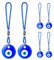 6 PCS Türkisch Blau Auge Evil Eye Böse Auge Auto Rückspiegel Anhänger Blauer Böser Blick Dekor Hängend Blaues Auge Glas Charme Blaues Auge Basteln Perlen Glas Evil Eye Ornament Amulett Dekoration