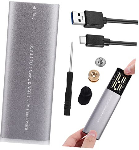 FELTECHELECTR Portable External Box Type-c Interface for Solid State Drives Small for Travel and Daily Use