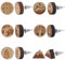 SUNNYCLUE 1 Box Mit 6 Paar Holzohrstecker Holzohrstecker Set Bergblattbaum Flache Runde Ohrstecker Aus Naturholz Mit 304 Stiften Aus Edelstahl Für Frauen Und Freunde