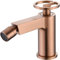 IMEX - Rubinetto Bidet | Rubinetto monocomando Bide per bagno | Rubinetto per bidet con miscelatore acqua calda e fredda | Rubinetti Bidet | Installazione facile | Serie Olimpo | Colore oro rosa