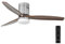 NORHES Kent Ventilador Techo Níquel/Madera Oscura. 3 Aspas Ø132cm. Luz Led 20W 3 Tonos. Motor DC. Verano/Invierno. 6 Velocidades. Control Remoto Temporizador. Bajo Consumo Silencioso. Brisa Natural