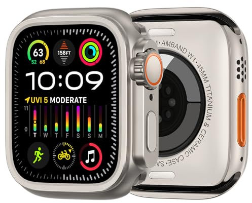Per Apple Watch 44 mm 45 mm 46 mm 10 9 8 7 6 5 versione con cassa in metallo (colore macchina, 45 mm)