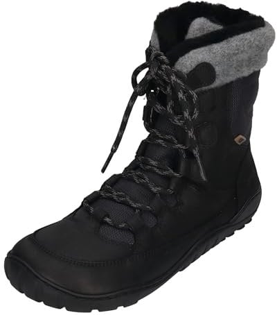 KOEL Damen Barefoot Stiefel Liam TEX Lambswool - Black, Größe:39 EU