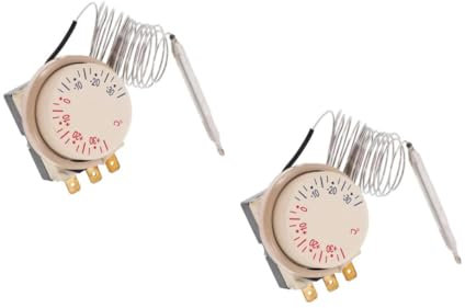 ULTECHNOVO Termostato De Refrigerador Termostato Mecánico Termostato Eléctrico Termostato De Nevera Congelador Termostato Termostato Ajustable Aparato Termostato De Hierro