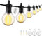 ZOTOYI Guirnalda Bombillas Exterior LED 120FT - Guirnaldas de Luces Exterior IP65 Impermeable con G40 55+3 Inastillable Bombillas, Cadena de Luz para Balcón Patio Trasero, 2700K Blanco Cálido