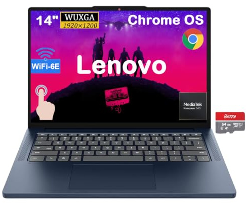 Lenovo 39,6 cm (15,6 Zoll) FHD Chromebook, IdeaPad 3i Laptop, Intel Celeron N4500, 4 GB RAM, 128 GB Speicher (64 GB eMMC + 5ave 64 GB Flash-Speicher), Webcam, HDMI, Bluetooth, Chrome OS, Arctic Grey