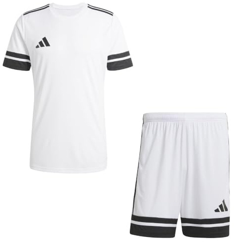 Addias Trikotsatz Herren weiß schwarz Squadra 25 Gr/L - Sportbekleidung Set
