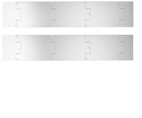 JoyousMall Battiscopa per porta, in acciaio inox, battiscopa per porte interne ed esterne (20,3 x 91,4 cm)