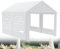 XMTECH Partyzelt Pavillon 3x4 m wasserdicht UV-Schutz 50+ mit herausnehmbaren Seitenteilen, Gartenpavillon Hochzeitszelt 12m² mit PE-Plane, stabil & wetterfest – Weiß