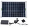 Pompa solare per fontana 50 W pompa per laghetto da giardino con pannello solare DC 12 V scatola batteria design a basso rumore portata 800L/H