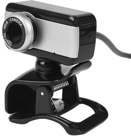 Webcam Con Micrófono - Cámara Para Ordenador USB, Cámara Web Ajustable | Cámara De Escritorio De Alta Definición, Grabadora De Vídeo Automática Con Micrófono Integrado, Rotación De 360 Grados Para El