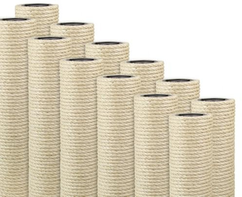Kratzbaumland 9 cm Deluxe-Sisalstamm mit 8 mm Sisalseil Länge: 40 cm/Gewinde: 8 mm (M8)
