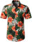 JOGAL Herren Casual Floral Blumenmuster Kurzarm Hawaiihemd XX-Large Grün