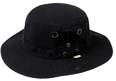 Tilley Womens T3 WandererBucket Hat, Black, 7.25
