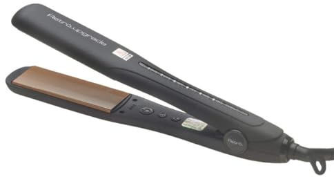 Plancha de Pelo Retro Upgrade Big Keratin Power 242CKA Profesional, Color Negro