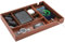 ProCase PU Valet Tray for Dad, Nightstand Organizer EDC Dump Catchall Trays with Phone Charging Station, Dresser Top Entryway Faux Leather Storage Box -Brown