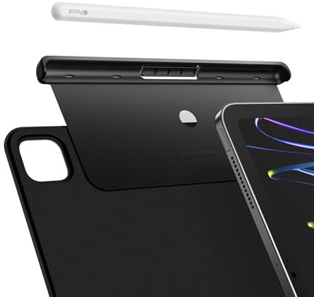 Dracool Pencil Stifthalter für Apple Pencil Pro/Apple Pencil 2. Generation Hülle Kompatibel mit Smart Keyboard Folio und Magic Keyboard, Stylus Pen Halter für iPad Air 4/5, iPad Pro 11/12.9 3. Gen
