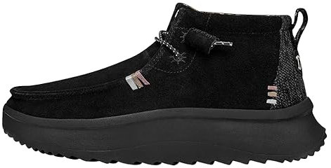 Hey Dude COMOD SWAG SILBERFORMA DAMEN WENDY PEAK HI SUEDE SCHWARZ talla 38