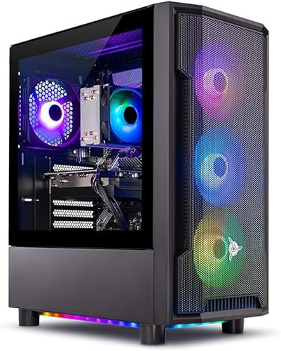 Skytech Shadow Gaming PC, Ryzen 5 7600X 4.7 GHz (5.3GHz Turbo Boost), AMD RX 7600 8GB GDDR6, 1TB SSD, 16GB DDR5 RAM 5200, 650W Gold PSU, Wi-Fi, Win 11 Home