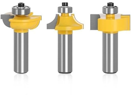 T-groove router bit with bearing handle,Shank Router Bits Set Beading Bit Round Over Bead Frame Door T V Shape Milling Cutter For Wood Power Tools