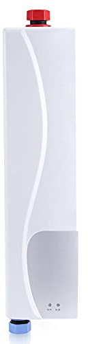 Chauffe-Eau Instantanné Électrique,Chauffe-eau sans Réservoir en Acier Inoxydable avec Système de Chauffage Sûr Chauffe-Eau pour Salle de Bains Cuisine Robinet Évier, 220V 3000W