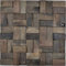 Holz Mosaik Parkett boot OLD Wood Holz FSC Wand Küche Bad Fliesenspiegel|WB160-25|1Matte