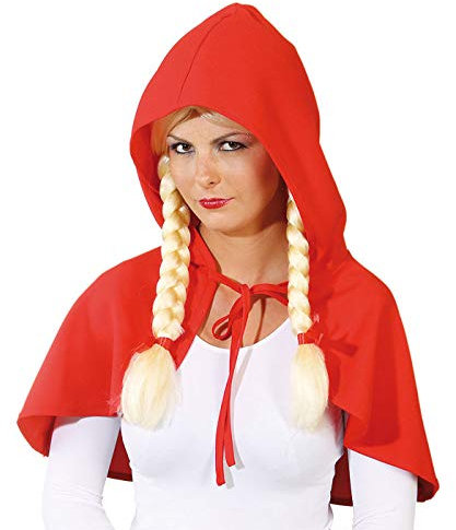 WOOOOZY Umhang Rotkäppchen Cape, rot