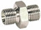 AMA Raccord hydraulique de jonction Mâle 1/2-Mâle 1/2 NPT à Visser (Lot de 5)