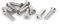 Tornillos de cabeza Torx planos de acero inoxidable 316 M5 x 22 mm, 10 unidades