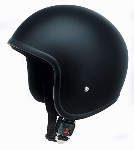 Redbike Oldtimer Motorrad Jethelm RB 650 matt-schwarz ohne ECE L