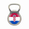 Flaschenöffner mit Kroatien-Flagge, Bierflaschenöffner, Kühlschrankmagnet, Metall, Glas, Kristall, Reise-Souvenir, Geschenk, Heimdekoration