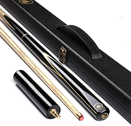HIOD 57 Pulgadas 19 Onzas Taco de Billar con Puntas de Taco de 10 Mm Taco de Billar Inglés Hecho a Mano Incluye Cajas Elegantes, Asas de Extensión,